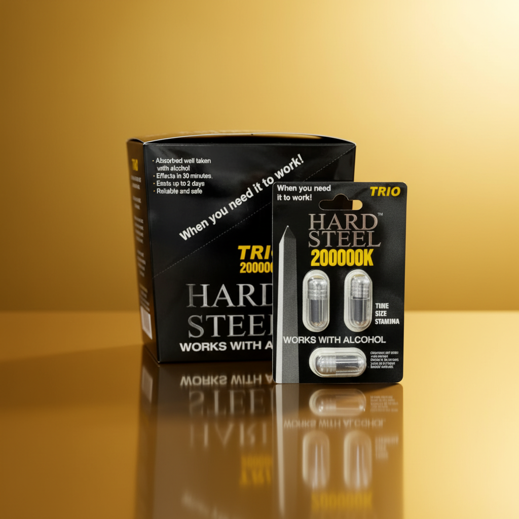 Hard Steel 200000K Trio - Male Enhancement 1 Hard-Steel-200000K-Male-Enhancement
