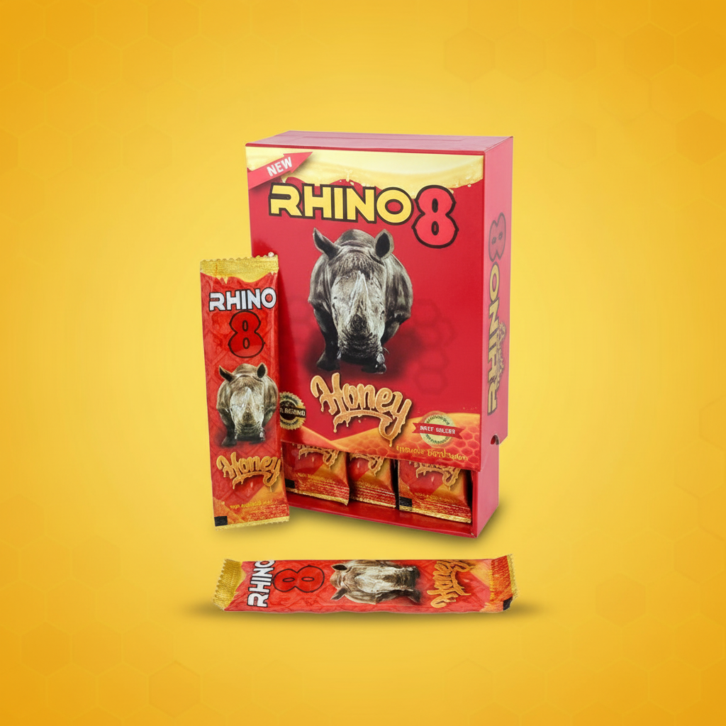 Rhino 8 Honey (12 Sachet) 1 Rhino-8-Honey